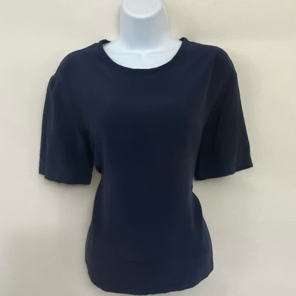 Equipment Tops - Equipment Femme Blue 100% Silk Blouse Size S P-90